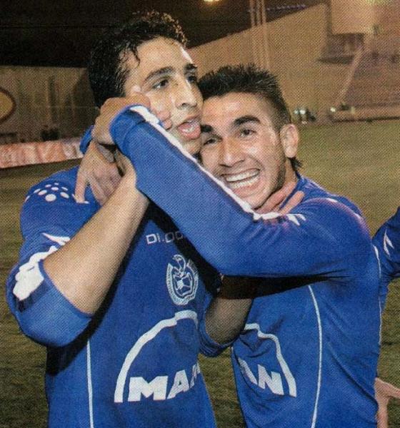 2005/06 - מחזור 10 - בית"ר ירושלים (0:1) - עידן סרור ואלנתן סלמי חוגגים בסיום הניצחון בטדי