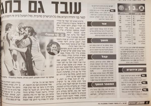 סיקור המשחק במעריב