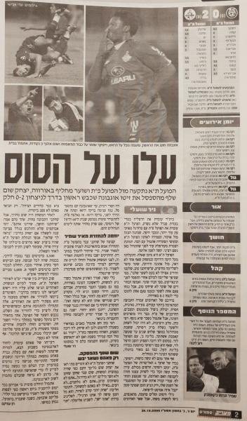 סיקור המשחק במעריב
