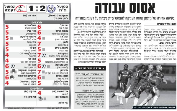 סיקור המשחק בידיעות אחרונות