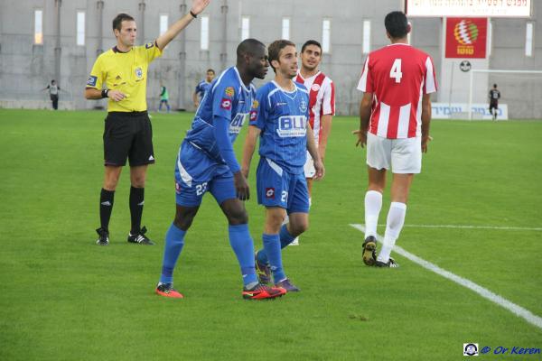 2012/13 - מחזור 14 - הפועל נצרת-עילית (1:0) - אוהד אדלשטיין ודומיניק וואסי