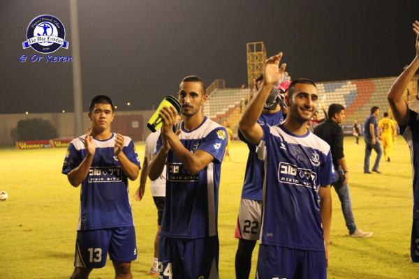 2014/15 - טוטו - מחזור 1 - בית"ר ירושלים (1:2) - דור חוגי, עומר שרעבי ומייקל סממה מודים לקהל בסיום המשחק