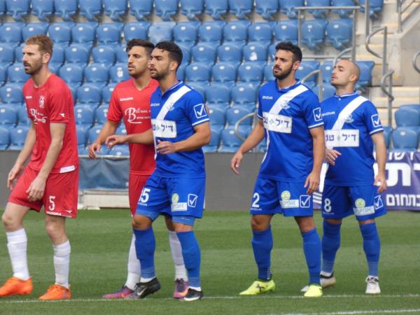 2017/18 - מחזור 24 - בני לוד (2:0) - משמאל - רם לוי, דניאל כהן, גל קולני