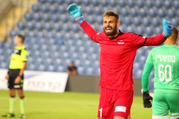 2019/20 - טוטו - חצי גמר - הפועל רמת-גן (1:1) - ברק לוי חוגג אחרי שעצר פנדל של שוער הפועל ר"ג טל בומשטיין. זה לא הספיק