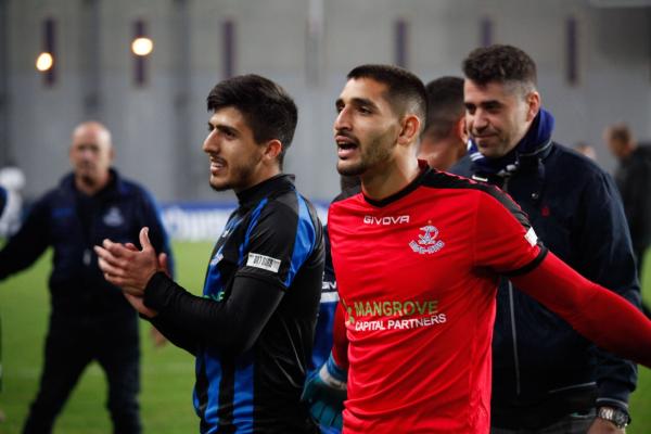 2019/20 - מחזור 15 - בני לוד (0:1) - עדי נסה ובר ירוחם חוגגים בסיום
