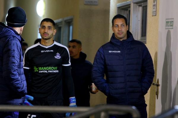 2019/20 - גביע - סיבוב ח' - אדומים אשדוד (1:0) - מאמן הפועל פ"ת עמיר נוסבאום והשוער עדי נסה