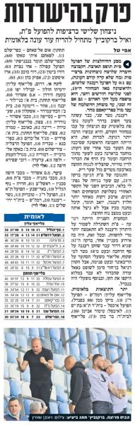 סיקור המשחק בידיעות אחרונות